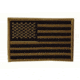 Voodoo Tactical Embroidered Usa Military Flag Patches, Right Side, Coyote, 2inx3in, 20-9087007001