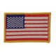 Voodoo Tactical Embroidered Usa Military Flag Patches, Left Side, Red/White/Blue, 2inx3in, 20-9087099000
