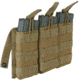 Voodoo Tactical M4/M16 Open Top Mag Pouch W/ Bungee System - Triple, Coyote, 20-8180007000