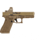Vortex Optics OPMOD Defender-ST 1x Reflex Micro Red Dot, 6 MOA Dot, Tan, 843829145855