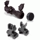 Ultimate AR15 Tactical Set Up Kit - Vortex StrikeFire Red/Green Dot Sight w/ High Rings, KillFlash AntiGlare Cover and Samson A2 Front and Rear Fold Sights