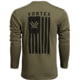 Vortex Salute LS T-Shirt - Men's, Large, Military Heather, 222-02-MIHL