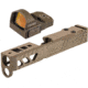 Vortex Viper 1x24mm 6 MOA Red Dot Sight, FDE, Viper Red Dot and TRYBE Defense Pistol Slide, Glock 26, Gen 3/4, Viper Cut, Version 2, FDE Cerakote