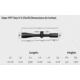 Vortex Viper PST Gen II 5-25x50 mm Rifle Scope, 30 mm Tube, Second Focal Plane, Black, Hard Anodized, Red EBR-4 MOA Reticle, MOA Adjustment, PST-5251