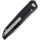 Vouking Knives Samgun Framelock Folding Knife, 4.25in Closed, 3.5in Stonewash 12C27 Sandvik SS Drop Point, Black Tumbled Finish Titanium Handle, Pocket Clip, TS05BLC