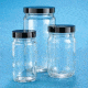 VWR Ac Medium Round Bottles, Case of 1, Clear, Wide Mouth Bottles Only, VW5710858B