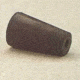 VWR Black Rubber Stoppers, One-Hole 12-M291
