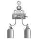 VWR SG-900 Semiautomatic Switchover Manifolds for Noncorrosive and Corrosive Gases 4702675 Chrome-Plated Brass Manifolds