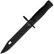 Waffentechnik B2K Combat Knife, 7.13in, 440A, Black Stainless Clip Point Blade, Black Nylon Handle, B2K-BLACK