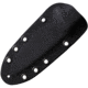 Waffentechnik Buddy I Black Fixed Blade Knife, 8.75in Overall, 4.75in Black Stonewash 440A SS Blade, Black Checkered Handle, Black Kydex Belt Sheath, BUDDY 1-MIL-BL