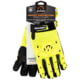 Walkers Safety Impact Protection Poly Glove, Small, Yellow, GWP-SF-HVFFPUIL2-SM