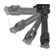 Warne Skyline Precision Bipod, Arca Rail Interface, 7902M