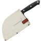 WatchFire Serbian Cleaver, 6.75in 7Cr17MoV Stainless Steel Blade, Black Pakkawood Handle, 1006373