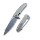 We Knife Co Ltd 617 3.9in Harpoon Style Folding Blade, Tan Handle 4015639