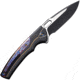 We Knife Co Ltd Exciton Button Lock Flame