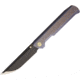We Knife Co Ltd Model 710 Straight Up Blue Folding Knife, Framelock, 5in Closed, 4in Two-Tone Finish M390 SS Drop Point, Blue Textured Titanium Handle, Black Nylon Zippered Case, Blue, 710C