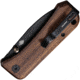 We Knife Co Ltd We Knife Banter 2.9'' Cuibourtia Wood/blk Stnwash