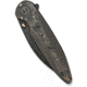 We Knife Co Ltd Weknife Zenthra Flipper &amp; Thumb Stud Knife Bronze / Black Titanium Handle With Copper Foil Carbon Fiber Inlay 3.3inch Black Stonewashed Bohler M390 Blade We24021c-3 - WE24021C-3