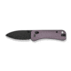 We Knife Co Ltd Banter 2 Folding Knife 2.87 in, CPM S35VN Steel, Black Stonewash Drop Point Blade, Aluminum Purple Handle, WE23075-2