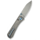 We Knife Co Ltd Weknife Bougie Banter Thumb Stud &amp; Crossbar Lock Knife Upscale Art Deco Styling On Gray Titanium Handle 2.91inch Gray Stonewashed Cpm S45vn Blade We24009-2 - WE24009-2