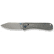 We Knife Co Ltd Weknife Bougie Banter Thumb Stud &amp; Crossbar Lock Knife Upscale Art Deco Styling On Gray Titanium Handle 2.91inch Gray Stonewashed Cpm S45vn Blade We24009-2 - WE24009-2