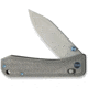 We Knife Co Ltd Weknife Bougie Banter Thumb Stud &amp; Crossbar Lock Knife Upscale Art Deco Styling On Gray Titanium Handle 2.91inch Gray Stonewashed Cpm S45vn Blade We24009-2 - WE24009-2
