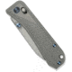 We Knife Co Ltd Weknife Bougie Banter Thumb Stud &amp; Crossbar Lock Knife Upscale Art Deco Styling On Gray Titanium Handle 2.91inch Gray Stonewashed Cpm S45vn Blade We24009-2 - WE24009-2