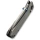 We Knife Co Ltd Weknife Bougie Banter Thumb Stud &amp; Crossbar Lock Knife Upscale Art Deco Styling On Gray Titanium Handle 2.91inch Gray Stonewashed Cpm S45vn Blade We24009-2 - WE24009-2