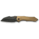 We Knife Co Ltd Weknife High-fin Xl Thumb Stud Knife Diamond Patterned Golden Polished Titanium Handle 3.48inch Polished Gray Cpm 20cv Blade We24010-3 - WE24010-3
