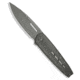 We Knife Co. WE Knife Co. Hull Liner Lock Knife Gray Ti &amp; Endcap 3.9" Gray Stonewash, Gray, Bohler M390, adult, BHQ-235513