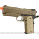 WE-Tech Full Metal 1911 Desert Warrior Socom 4.3 Airsoft Gas Blowback Pistol, Gun Only, Tan, WE-E011-T
