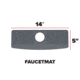 WeatherTech FaucetMat, Tan/Sand, 8AFAU01TN