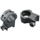 Weaver 1in Four Hole Skeleton Rifle Scope Rings, 2X High, Matte Black - 48363
