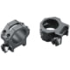 Weaver 1in Four Hole Skeleton Rifle Scope Rings, Med, Matte Black 48360