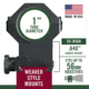 Weaver 1in Four Hole Skeleton Rifle Scope Rings, X-High, Matte Black 48362