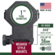 Weaver 1in Tactical Rings, XX-High, Matte 48353