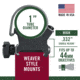Weaver Detachable Top Mount Rifle Scope Rings, 1in, Low, Matte 49040