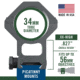 Weaver Tactical Rifle Scope 6-Hole Picatinny Rings, 34 mm Tube, High, Matte, Black, 99684