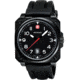 Wenger AeroGraph Cockpit Mens PVD Black Case Black Rectangle Dial Black Strap 72424