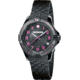 Wenger Womens Squadron Black Dial, Pink Numbers, Black Strap 0121.105