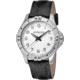 Wenger Womens Squadron White Dial, Black Leather Strap 0121.106