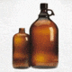Wheaton Safety-Coated Bottles, Amber, Narrow Mouth, Wheaton 220945 Bottles With PE-lined Cap