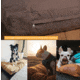 White Duck Dog Bed, Brown, 36inx27inx4in, FBA-PBB-3422