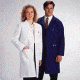 White Swan Unisex Polyester/Cotton Lab Coats, White Swan-Meta 6116-11-S