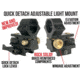 Wicked Hunting Lights A67iC 3-Color-In-1 Night Hunting Gun Light Kit, Green/Red/White, W2021