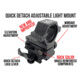 Wicked Hunting Lights GEN4 Quick Detach Adjustable Light Mount and Picatinny Scope Mount Combo Kit, W2091