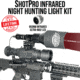 Wicked Hunting Lights ShotPro Ultra-Max LED Extreme Range Night Hunting Light Kit, 850nm Infrared, W2095