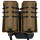 Wilder Tactical Evolution Double Pistol Pouch Offset MOLLE, Left, UAB Molle Clip, Coyote Brown, EVODUPCBOLHM