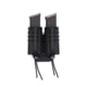 Wilder Tactical Evolution Universal Extended Double Pistol Magazine Pouch MOLLE Mount, UAB Molle Clip, Black, EVOEXDUPBKM