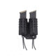 Wilder Tactical Evolution Extended Double Pistol Pouch Offset MOLLE, Right, UAB Molle Clip, Black, EVOEXDUPBKORHM